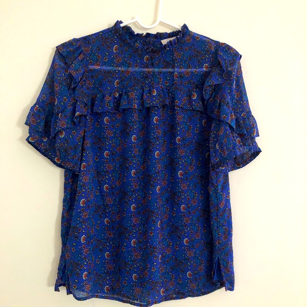 LOFT Puff Sleeves printed tops